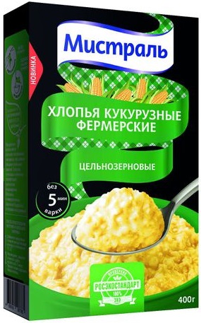Хлопья Кукурузные Мистраль, 400г