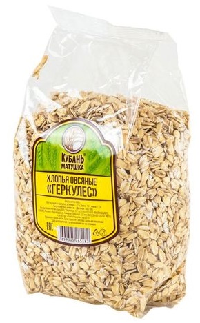Хлопья овсяные Геркулес Кубань Матушка, 400г