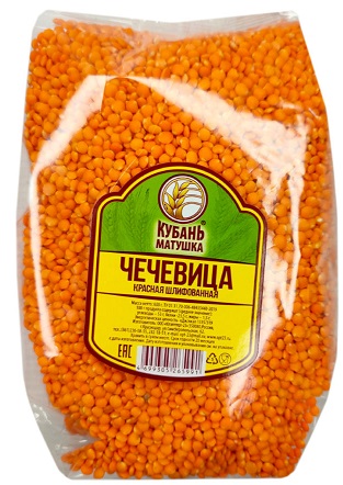 Чечевица красная Кубань Матушка, 600г