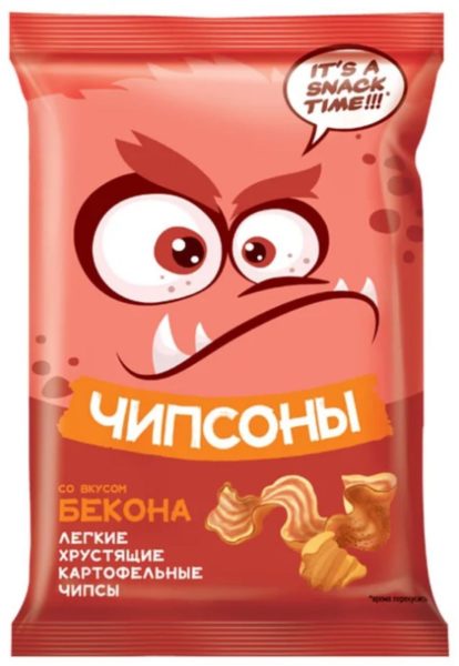 Чипсы картофельные Чипсоны со вкусом бекона 40гр ООО КДВ Воронеж