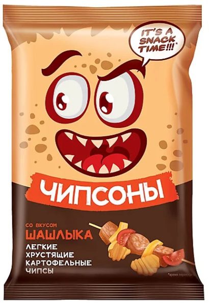Чипсы картофельные Чипсоны со вкусом шашлыка 40гр ООО КДВ Воронеж
