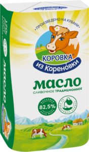Масло сливочное Традиционное Коровка из Кореновки 82,5% 170г