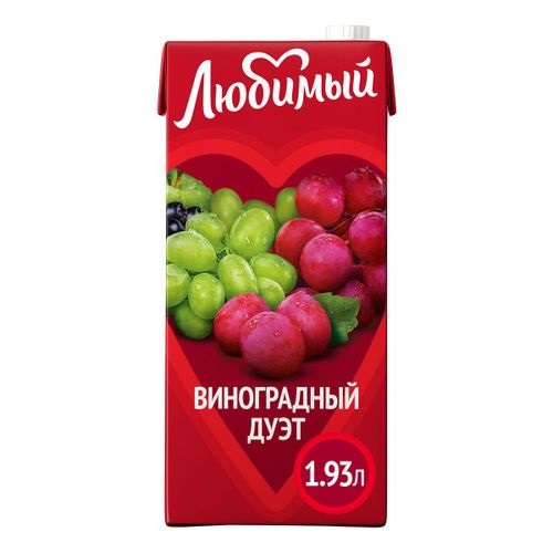 Напиток сокосодержащий Любимый яблоко, 1,93л
