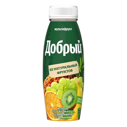 Нектар Добрый мультифрукт, 0,3л
