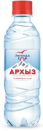 Вода питьевая Архыз Легенда гор газированная, 0,5л