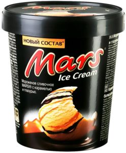 Мороженое Марс с карамелью и глазурью, 300г