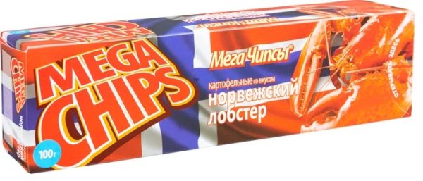 Чипсы Мега Чипсы Норвежский лобстер 100г