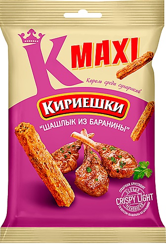 Сухарики Кириешки Махi шашлык из баранины, 60гр
