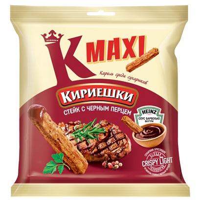 Сухарики Кириешки Махi стейк с черным перцем, 50гр