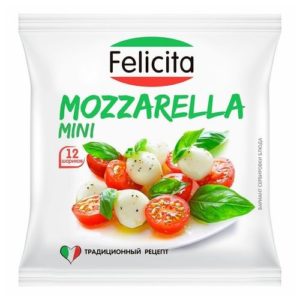 Сыр Моцарелла Felicita мини 45%, 120г