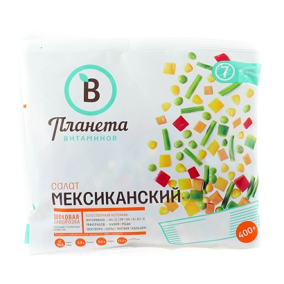 Смесь овощная Салат Мексиканский Планета Витаминов, 400г