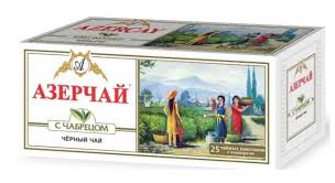 Чай Азерчай черный с чабрецом  25*2г