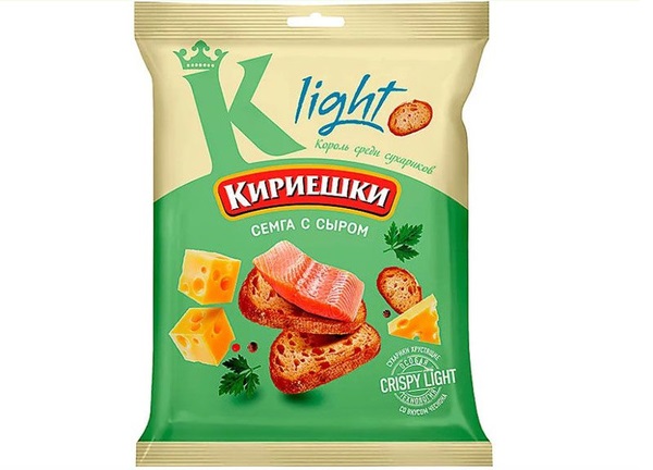 Сухарики Кириешки Light семга с сыром 33гр