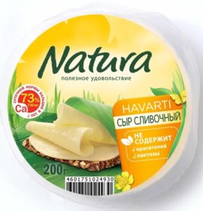 Сыр Натура сливочный 45%, 200г