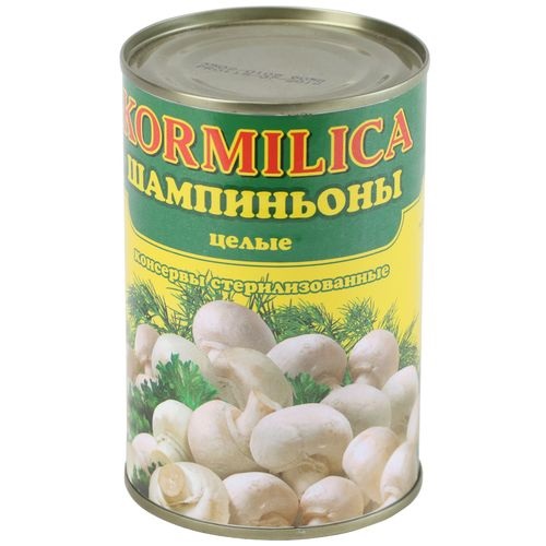 Шампиньоны целые Кормилица, 400г