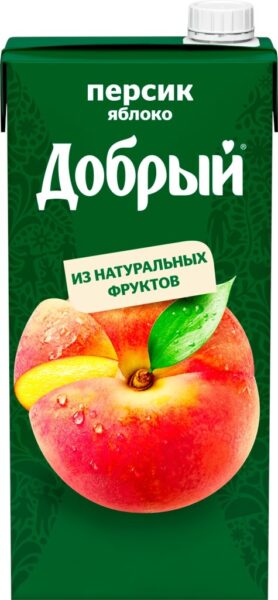 Напиток сокосод Добрый яблоко-персик, 2л
