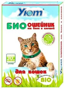 Ошейник Уют Био от блох для кошек, 30см