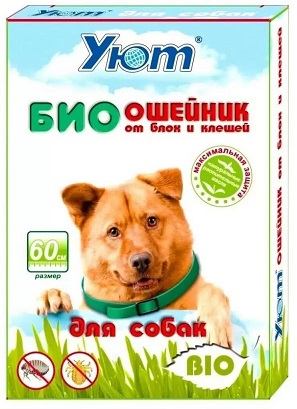 Ошейник Уют Био от блох для собак, 60см