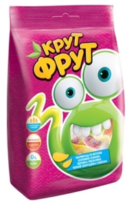 Мармелад жевательный KRYT FRYT Змейка в кислой посыпке 250гр