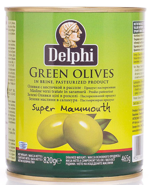 Оливки с косточкой SUPER MAMMOUTH Греция
