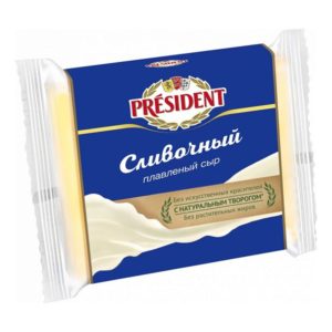 Сыр PRESIDENT Сливочный ломтевой, 150г