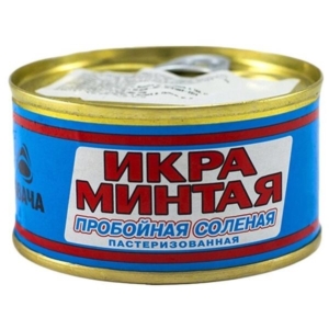 Икра минтая пробойная соленая Авача 130гр