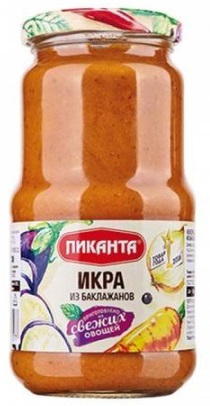 Икра из баклажанов Пиканта 450гр