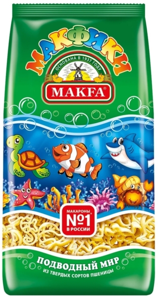 Макаронные изделия Макфики Подводный мир 250г