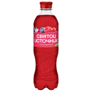 Напиток газированный Святой Источник вода+сок со вкусом лесных ягод 0,5л