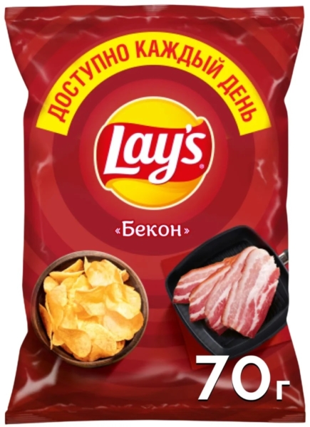 Чипсы Лейс Бекон 70г