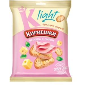 Сухарики Кириешки Light ветчина с сыром 80гр