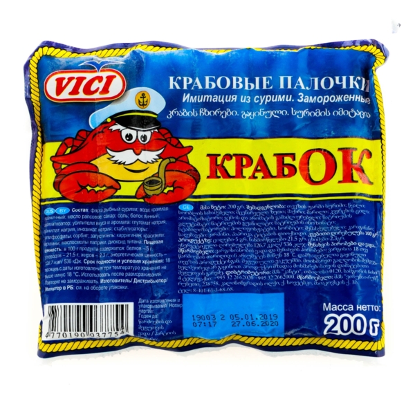 Крабовые палочки Вичи Крабок 100гр