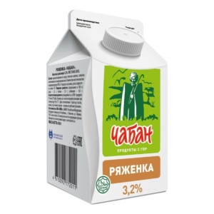Ряженка Чабан 3,2% 450г
