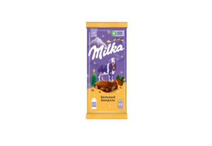 Шоколад Милка цельный миндаль 80гр