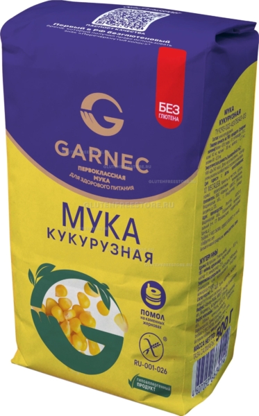Мука Кукурузная Гарнец без глютена 500гр