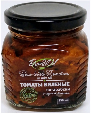 Томаты вяленые в смеси масел по-арабски с черным тмином BrandOil 250мл