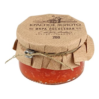 Икра лосос. зерн. красная 200г с/б ООО ГК Красное Золото*