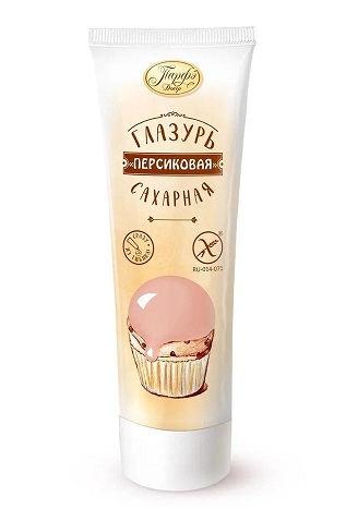 Глазурь сахарная Парфэ Декор персиковая 120гр