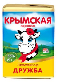 Сыр плавленый Крымская Коровка Дружба 45% 90гр