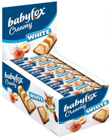 Батончик вафли Babyfox Creamy white 18.2гр