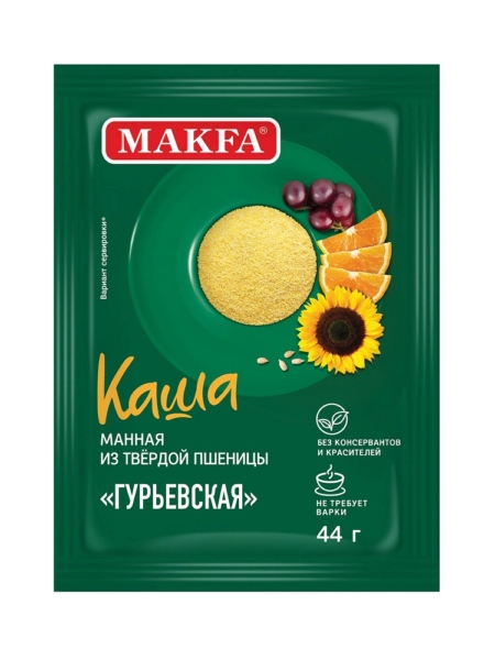 Каша манная Гурьевская Макфа 44гр
