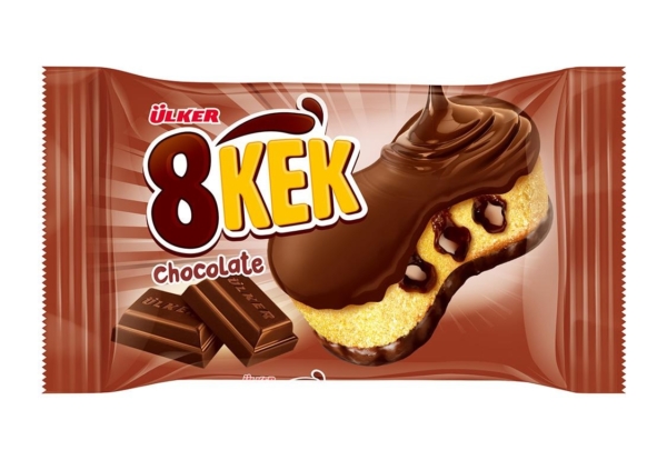 Кекс Ulker 8 Kek с какао покрытием и темным шоколдным соусом 40гр