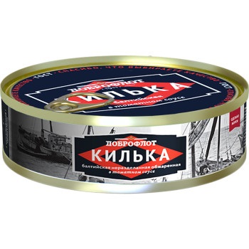 Килька балтийская Доброфлот в томатном соусе 240гр