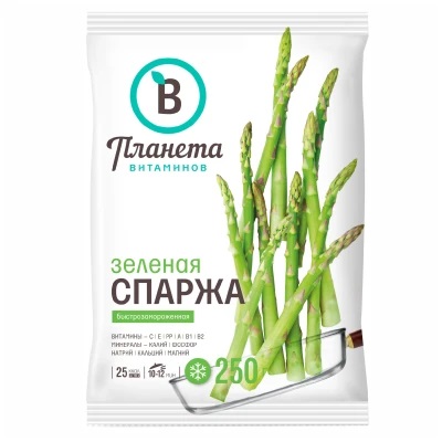 Спаржа быстрозамороженная Планета Витаминов 250гр