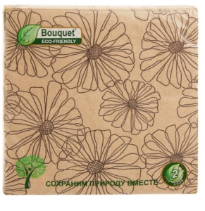 Салфетки Bouguet Eco Friendly Маки 33*33 2сл. 25шт