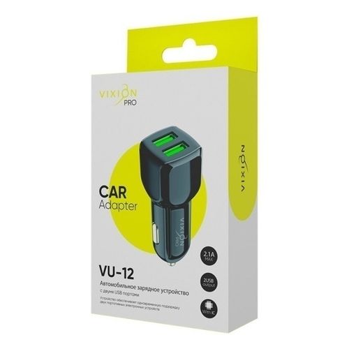 Сетевое заряд. устр. VIXION PRO VU-12 (черный) Китай*