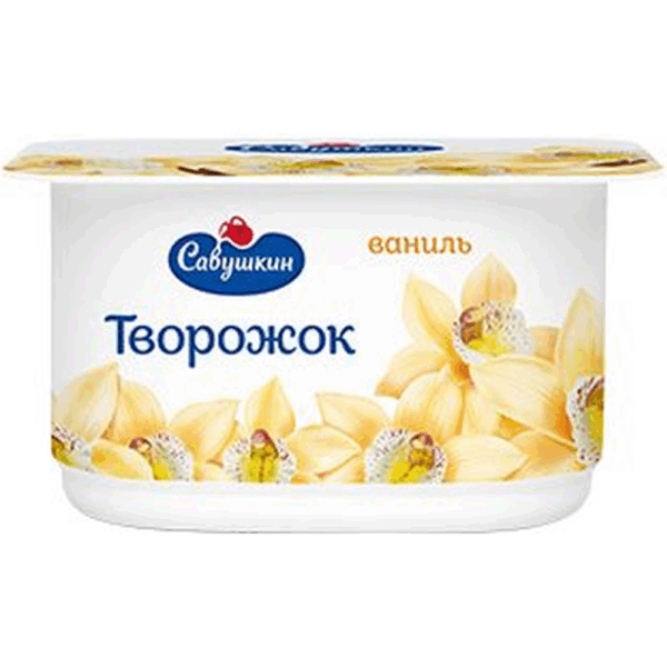 Творожок Савушкин с ванилью 3,5% 120г ОАО Савушкин продукт*