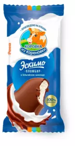 Мороженое Эскимо Пломбир в бельгийском шоколаде 70г ООО Фабрика настоящего мороженого