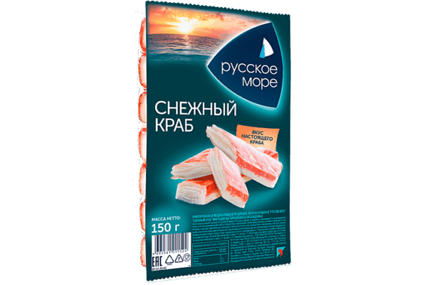 Палочки крабовые Снежный краб 150г АО Русское Море*