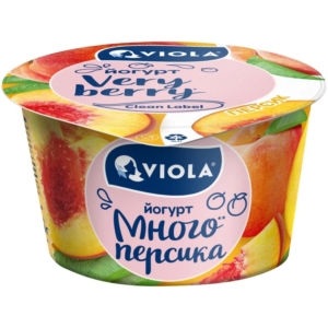 Йогурт VIOLA Very berry персик 2,6% 180гр